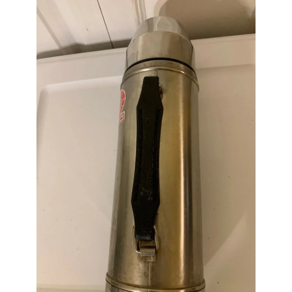 Vintage UNO-VAC Thermos‎ Stainless Steel Vacuum Bottle 1 QT